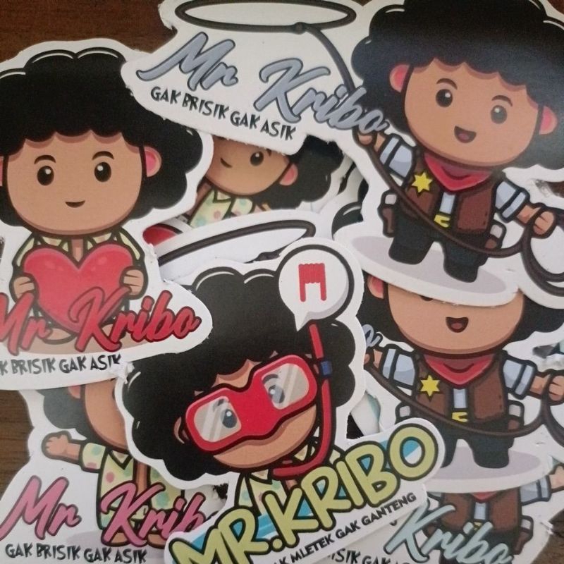 

Sticker/stiker Label Kribo Vol.1 bahan Jerman 2 pcs