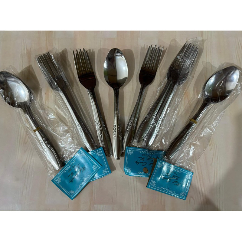SENDOK & GARPU STAINLESS 12 PCS / SENDOK MAKAN STAINLESS SELUSIN