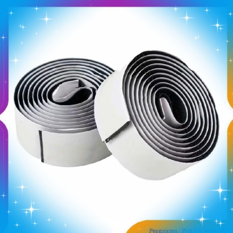 

Lakban hook isolasi perekat double tape lakban velkro serbaguna