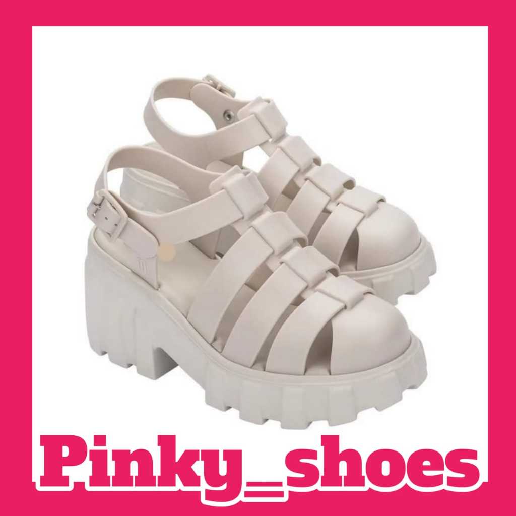 PINKY SHOES Meisha wedges aurel/sandal wanita hak tinggi/sandal wanita import/jelly shoes ala ala me