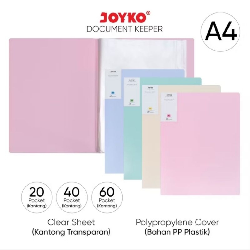 

Dokument Keeper Clear Holder Map File Dokumen A4 JOYKO