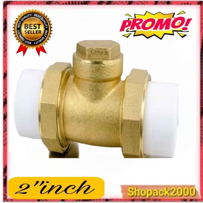 Klep Tabok  2'" Inci Check Valve Tabok Klep Kuningan Swing Check Valve
