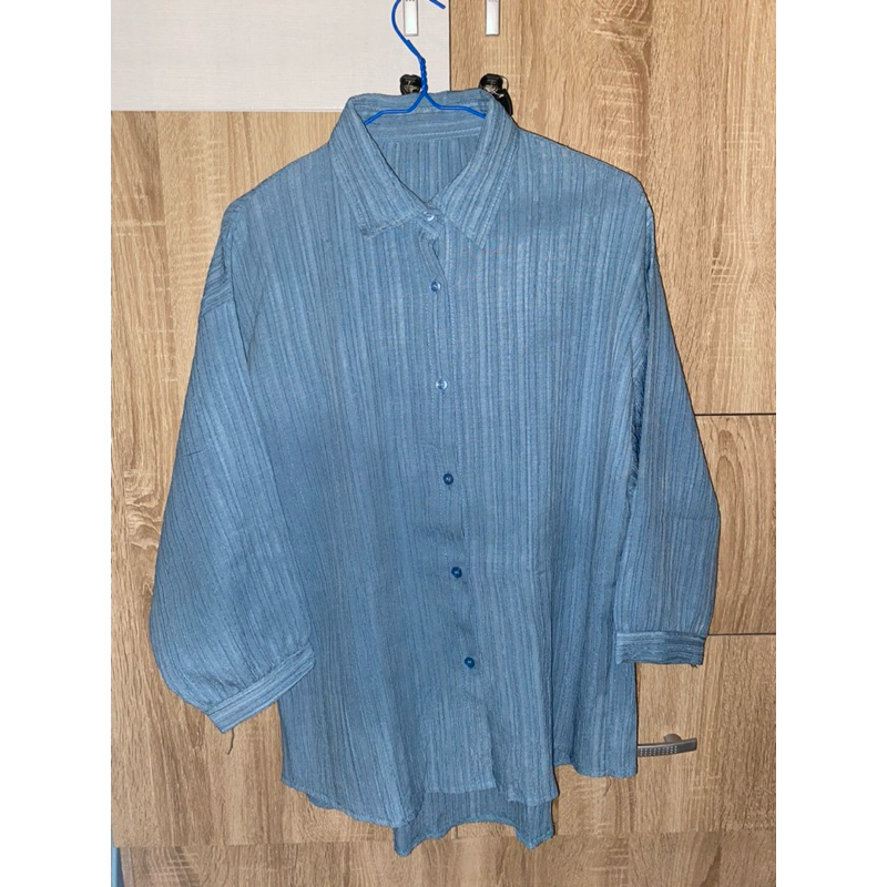 preloved kemeja biru tosca