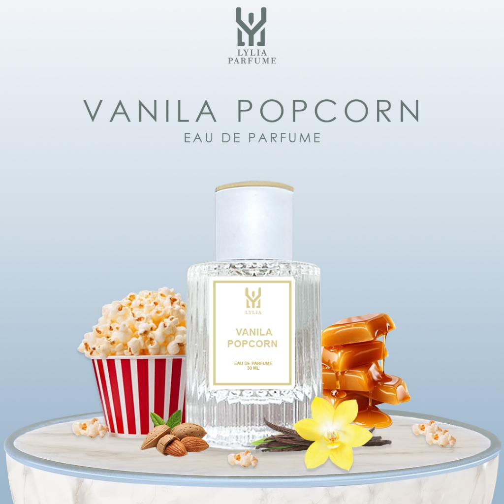 Parfum Unisex VANILLA POPCORN Wangi Vanilla POPCORN MANIS Tahan Seharian Inspired  Parfume By LYLIA 