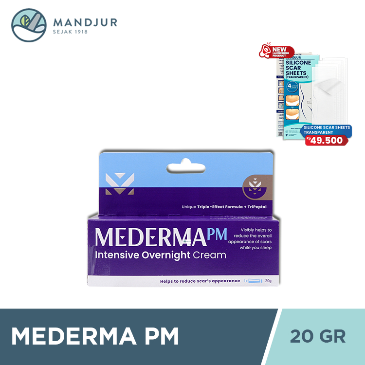 Mederma PM 20 Gr - Menyamarkan Bekas Luka dan Keloid