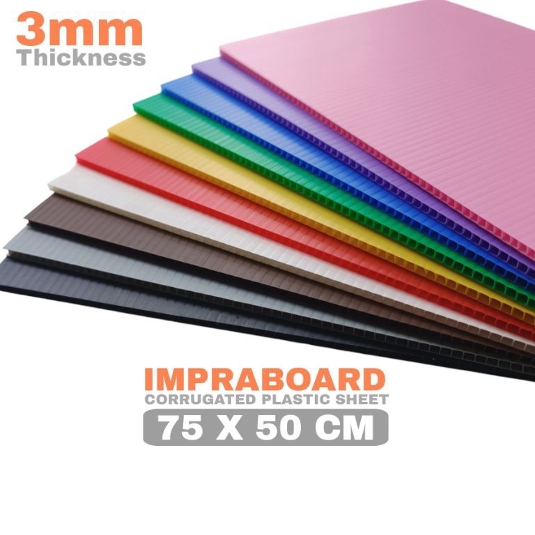 

Super Laris Infraboard Impraboard 3mm 75x5 cm 5x75 cm 75 x 5 cm PP Board Art Board Karton Plastik Imfraboard