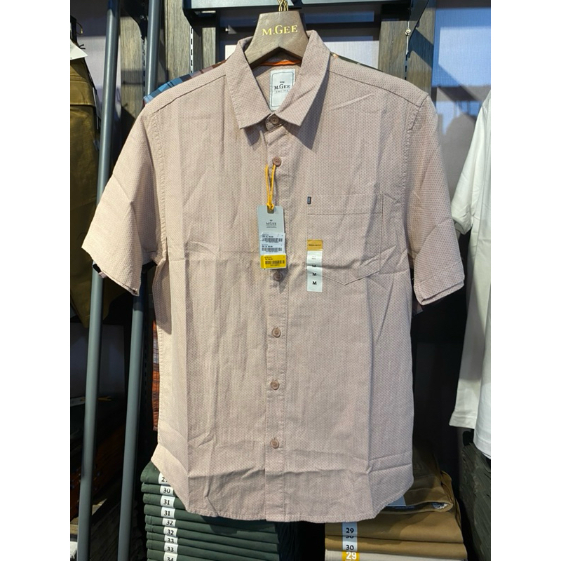 MGEE KEMEJA CASUAL PRIA LENGAN PENDEK ORIGINAL MGEE ALTO C115 RED