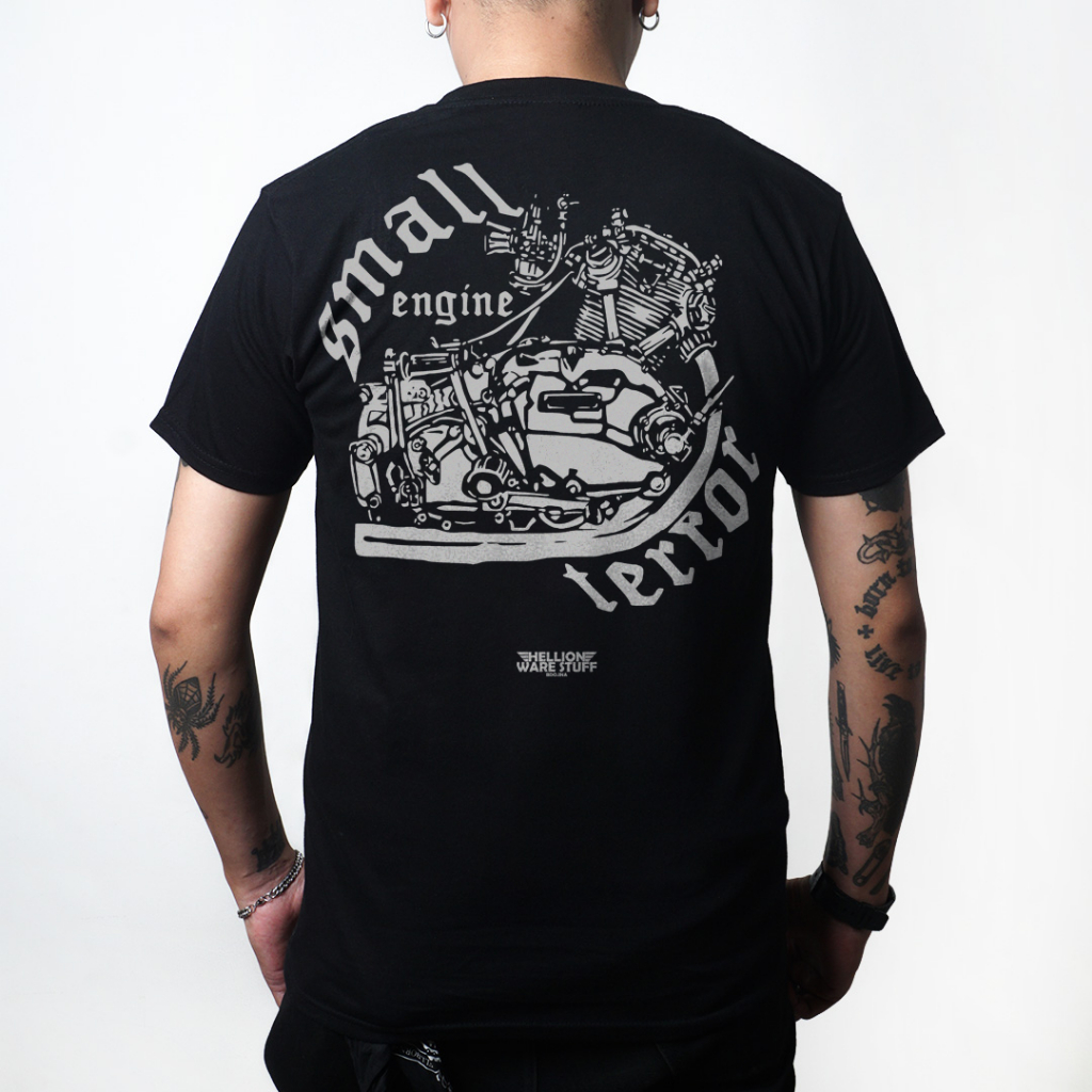 Hellion T Shirt SMALL ENGINE TERROR | Kaos Motor | Bikers Apparel | Kustom Kulture | Vintage | Custo