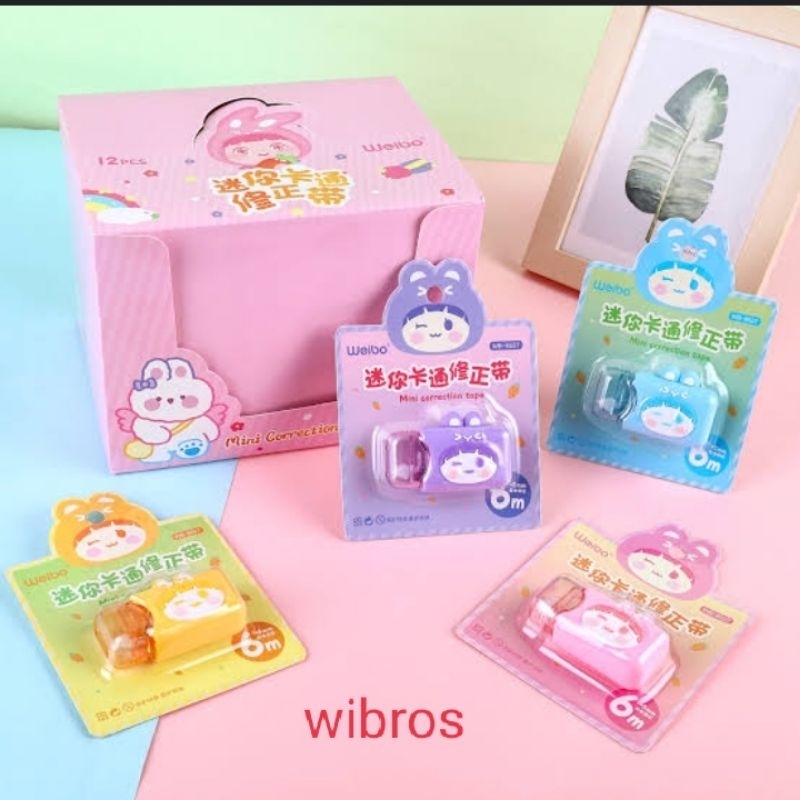 

WEIBO Correction tape Lucu warna pastel 6m WB-5827