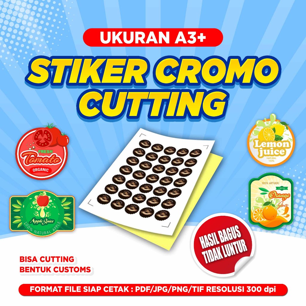 

Cetak Stiker Label Makanan Kemasan + Cutting Vinyl | Online Shop | Produk Umkm