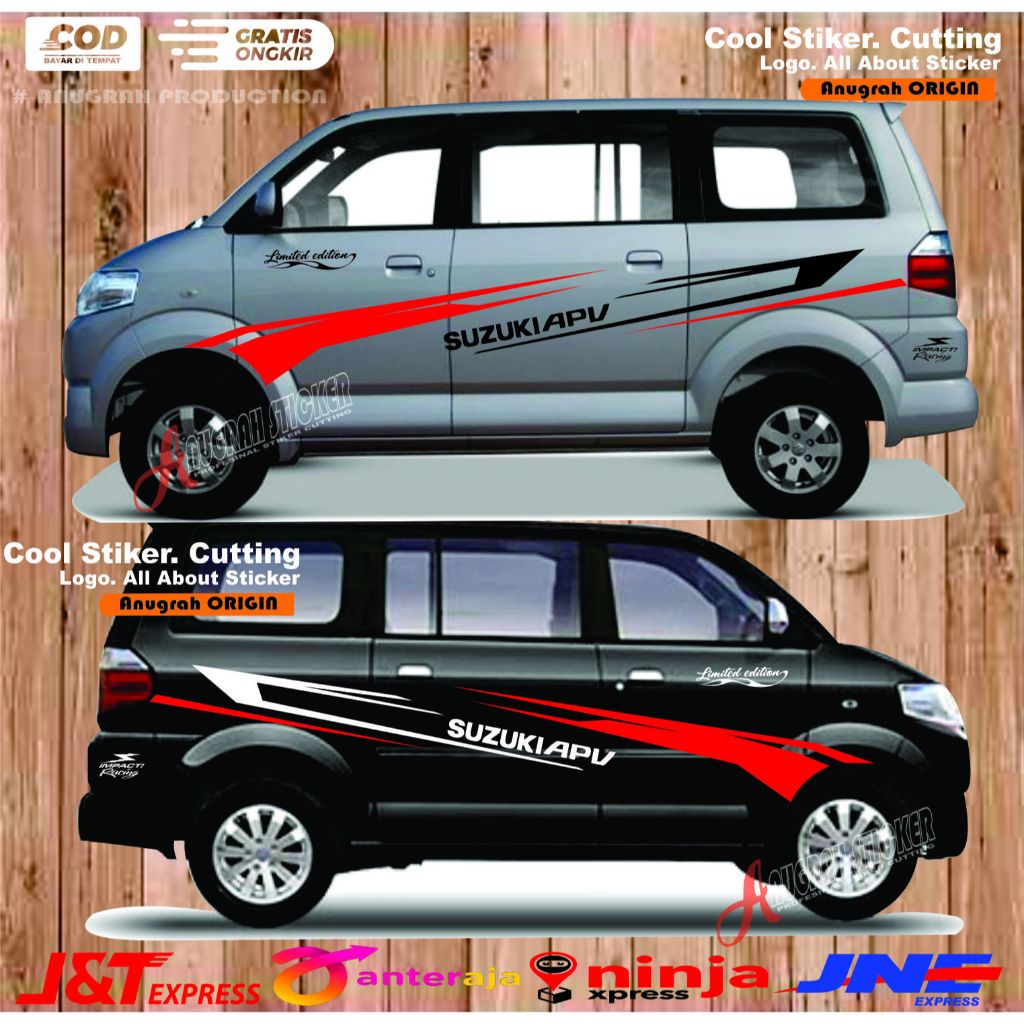 NEW STIKER STRIPING LIST MOBIL SUZUKI APV STIKER BODY SAMPING MOBIL SUZUKI APV