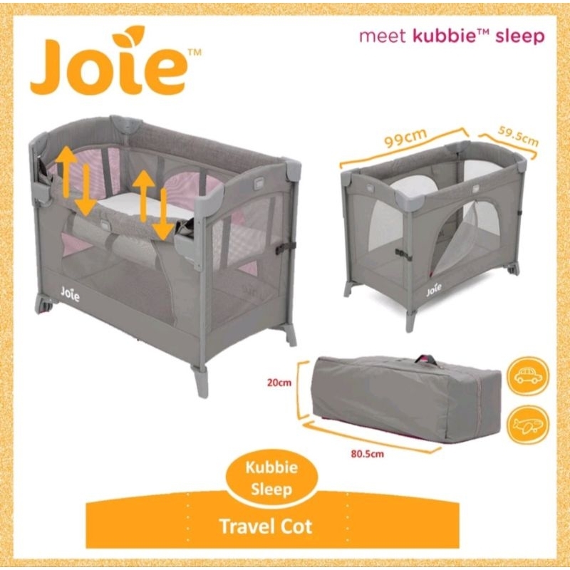 Joie Kubbie Sleep Travel Cod Box Bayi Preloved