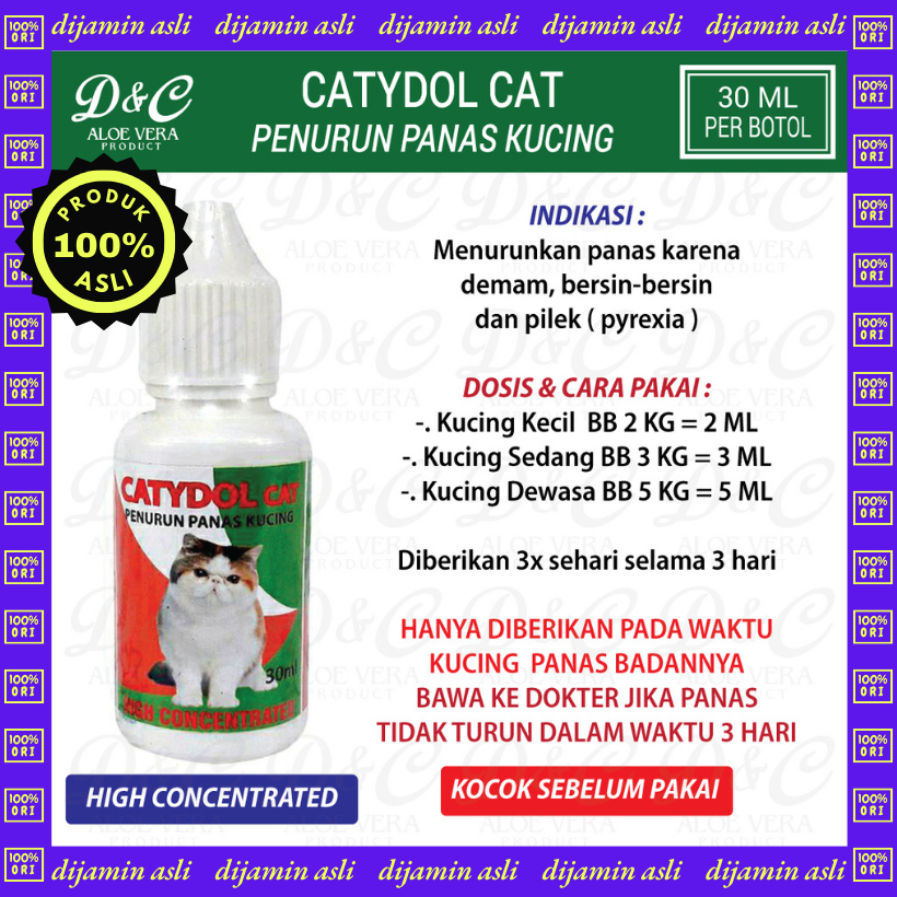 CATYDOL CAT Obat Penurun Panas Demam Kucing Kitten - Obat Panas Demam