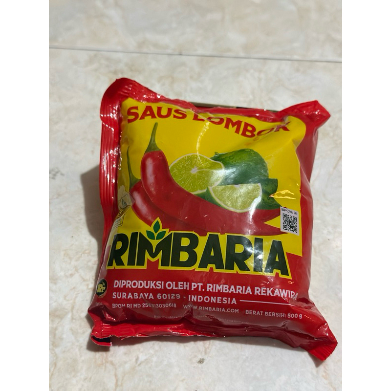 

Rimbaria Saus Lombok 500 gt