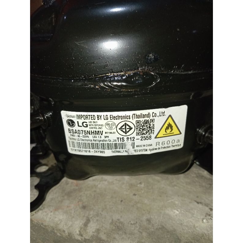 KOMPRESOR KULKAS LG INVERTER BSA075NHMV ORIGINAL