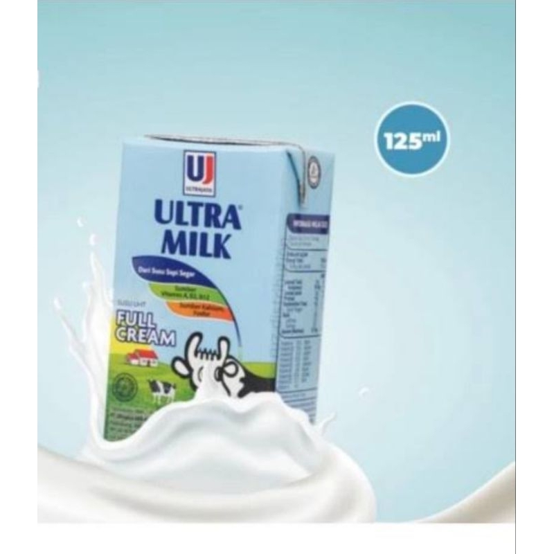 

Ultra Milk ukuran 125 ml isi 40 pcs