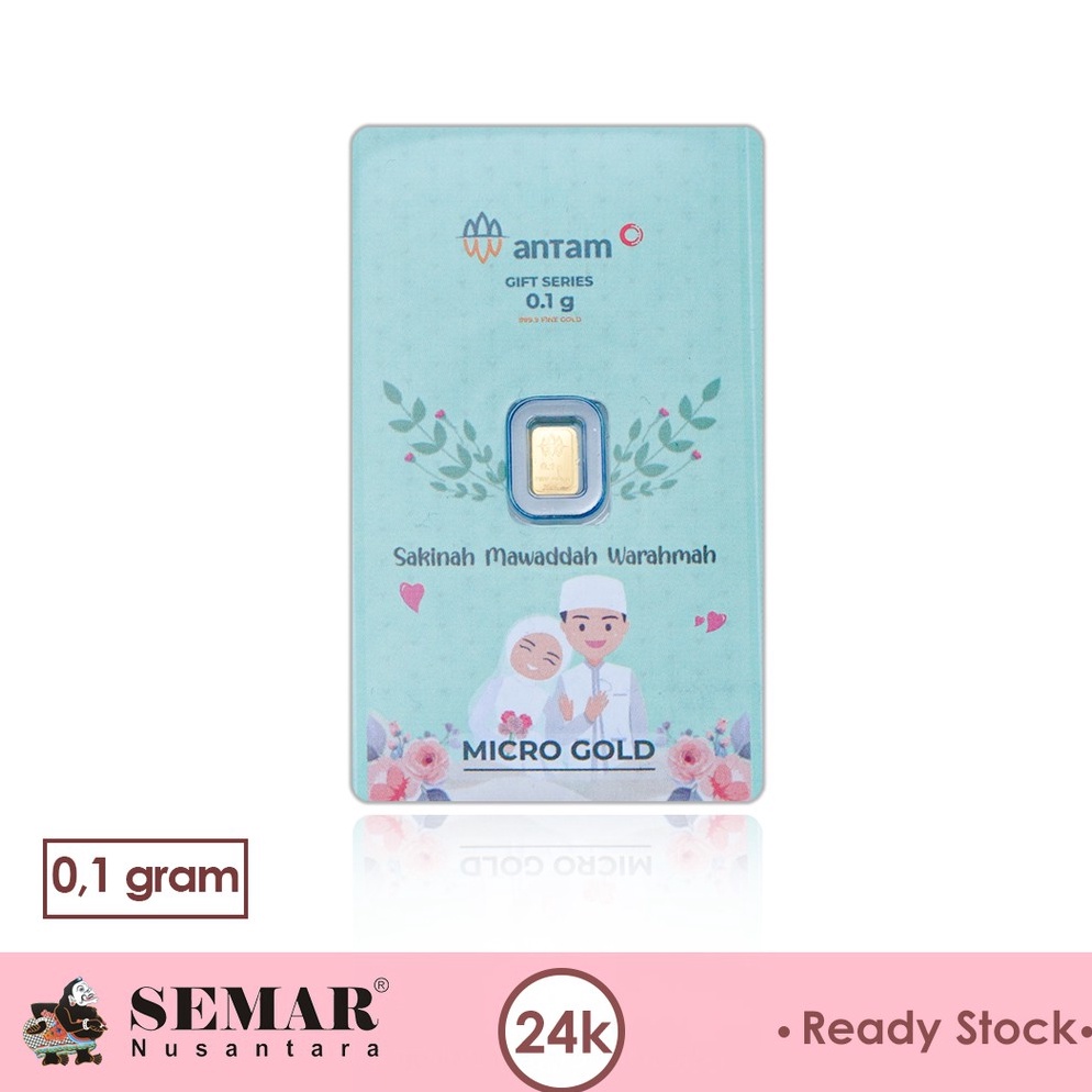 Pesan cepat Logam Mulia Antam Micro Gold Wedding Series Emas Batangan Semar Nusantara