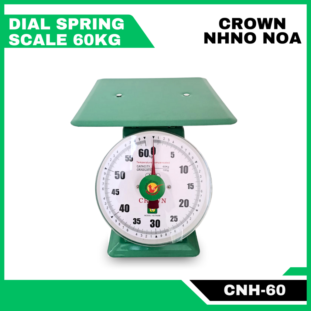 AKURAT NHON HOA Timbangan duduk jarum 100kg / Timbangan manual / sayur /buah / Timbangan barang CROW