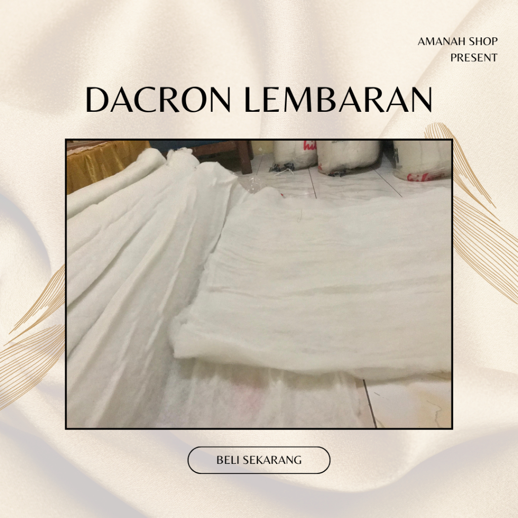 Dakron Silikon Lembaran Grade A 4oz - Tebal 1cm Lebar 100x195cm untuk Sofa Bantal Boneka