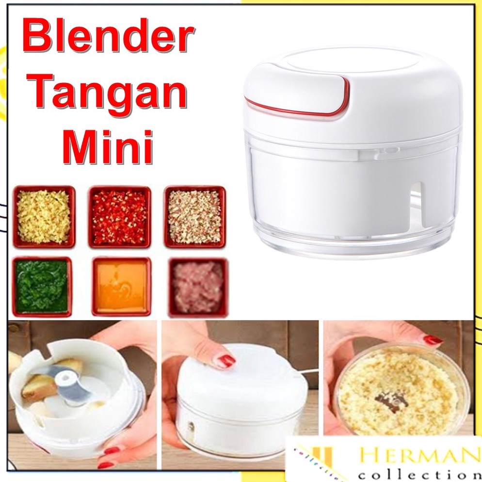 Produk Oke HC Blender Tangan Mini Speedy Chopper Tarik Penghancur Gilingan Bumbu Choper Serbaguna