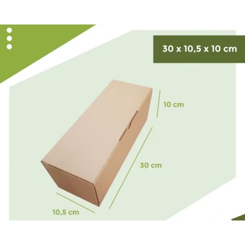

Kardus karton uk 30×10,5×10cm die cut untuk kue/rol cake multifungsi