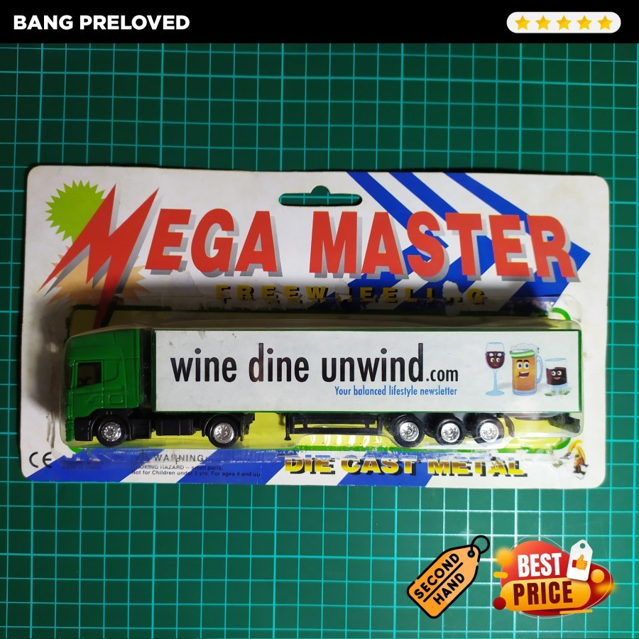 Diecast Truck 1:87 Mega Master Scania Wine Dine