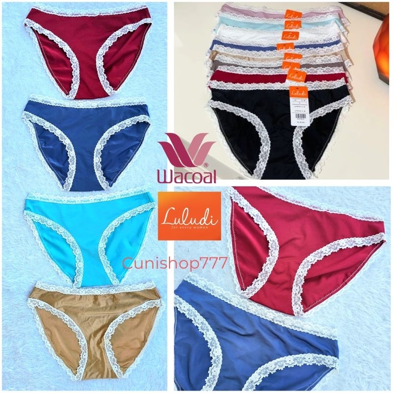 PANTY MINI LULUDI by WACOAL SEXY M L LL BASIC RENDA LACE CELANA DALAM CD WANITA LLP 60106 K24B LLP60