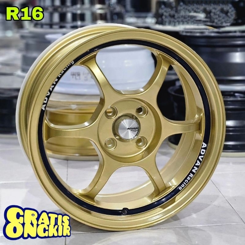 BONUS PENTIL velg mobil ring 16 ADVAN RG1 LEBAR 7 ET 40 velg mobil racing import R16 velg mobil ring