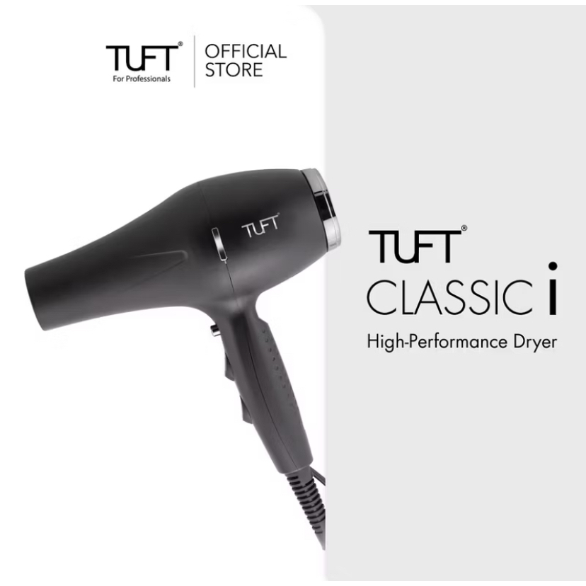 Tuft Classic i Hair Dryer 1000W - Pengering Rambut Profesional dengan Teknologi Ion Negatif