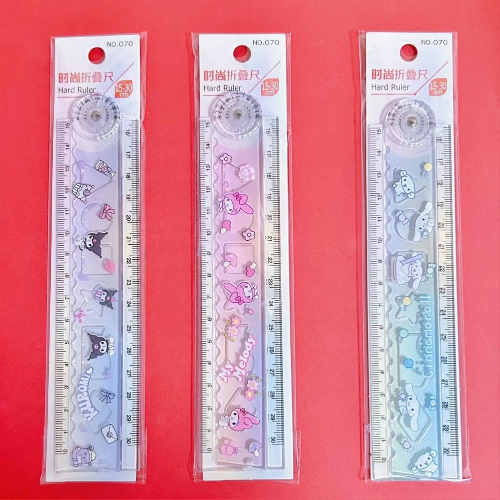 

TAO Penggaris Lipat 30cm Cinnamoroll Kuromi Melod dengan busur