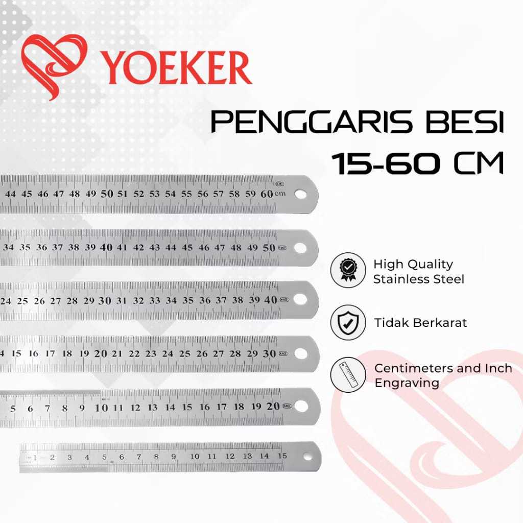 

Penggaris Besi 30 cm RRT.