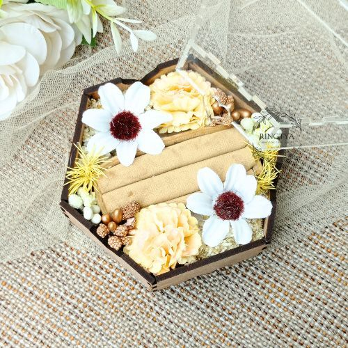 Akrilik Tempat Perhiasan Cincin Kotak Cincin