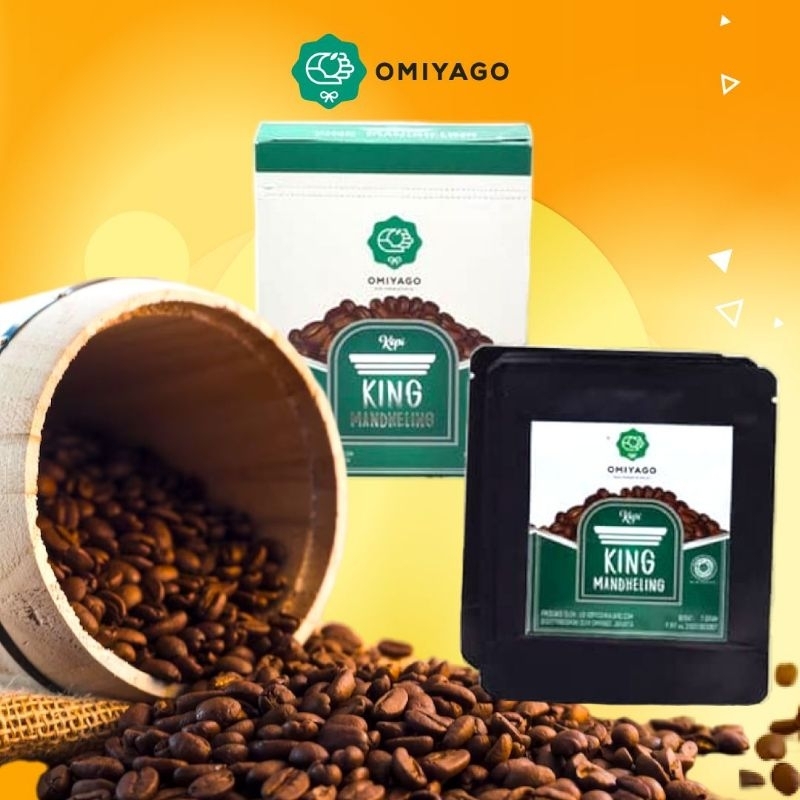 

Omiyago Kopi Arabika King Mandheling Drip Bag isi 5 pcs