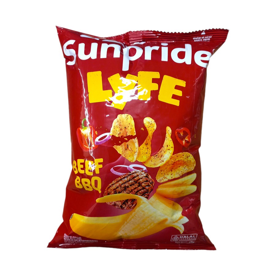 

Sunpride Lyfe Beef Bbq Keripik Pisang 55 gr