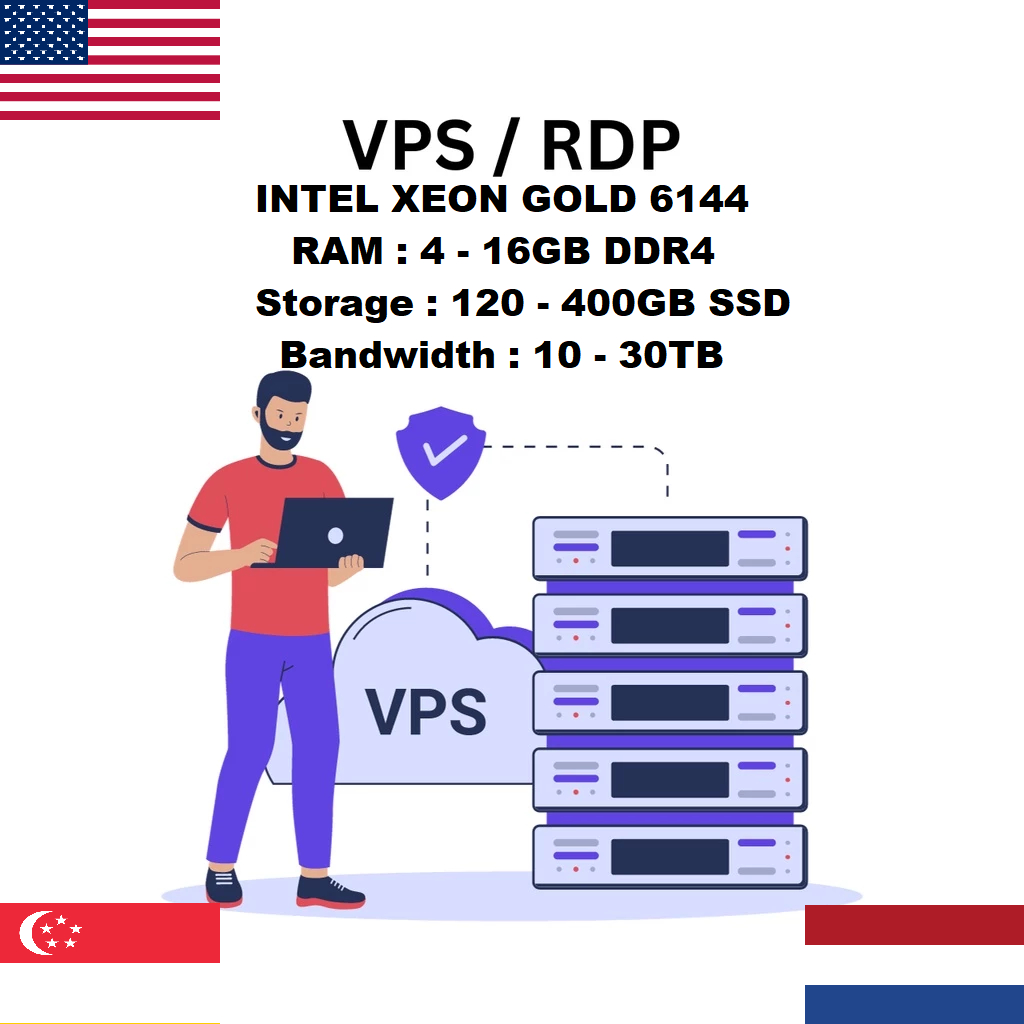 RDP / VPS Singapura Singapore Full Garansi Full Administrator Bisa Diperpanjang Selamanya Windows VP