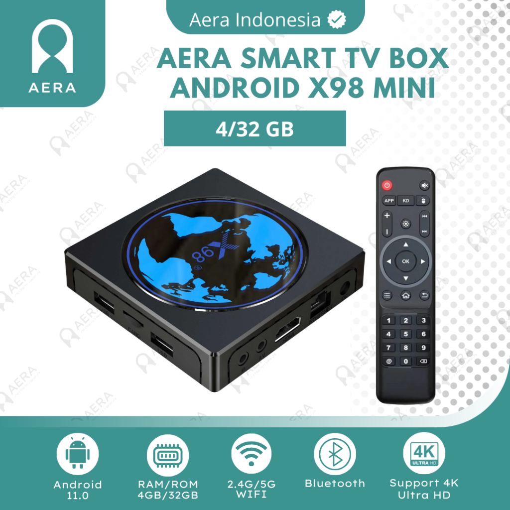 Tv Box Android X98 Mini Ram 4GB Rom 32GB Android 11 4K UHD | Android Tv box X98