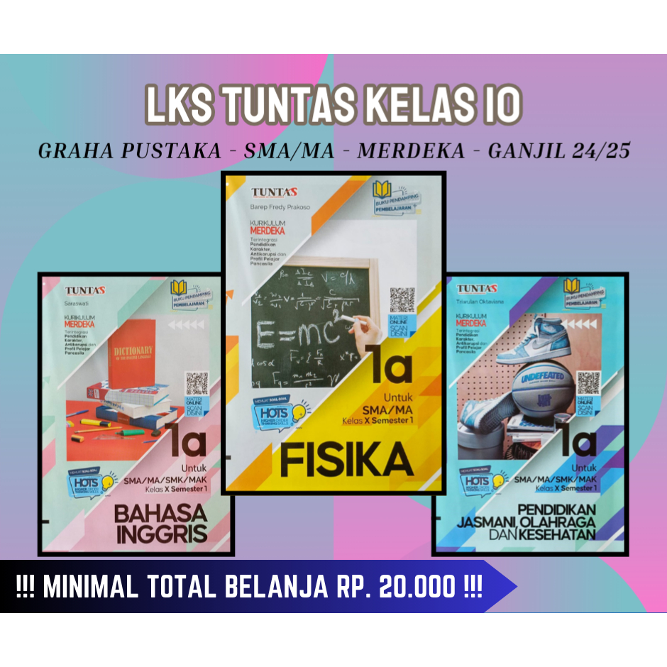 Buku LKS TUNTAS GRAHA PUSTAKA SMA/MA Kelas 10 Merdeka Ganjil 2024/2025 - Original