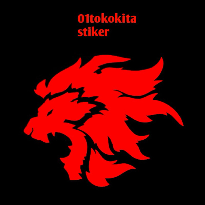 Sticker cuting auman singa variasi motor hel  Stiker cuting kepala raja hutan singa untuk sepeda mon