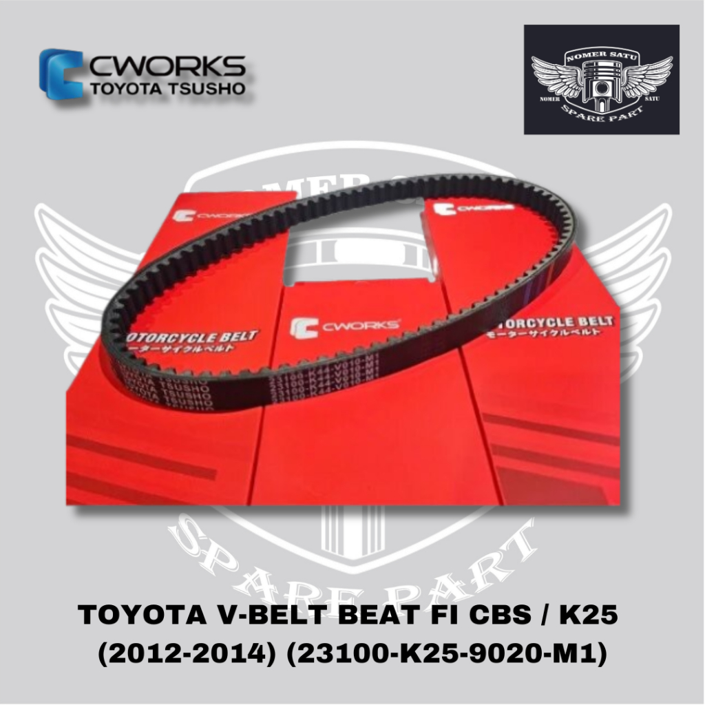 CWORKS TOYOTA TSUSHO V-BELT / VANBELT MOTOR BEAT FI CBS ( K25 ) 2012 - 2014 ORIGINAL TOYOTA 100%