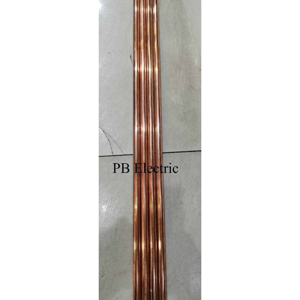 Grounding Rod 5/8 x 2 Meter / Copper Rod Tembaga Asli Full 16mm / Grounding Rod 16 mm x 2 Meter