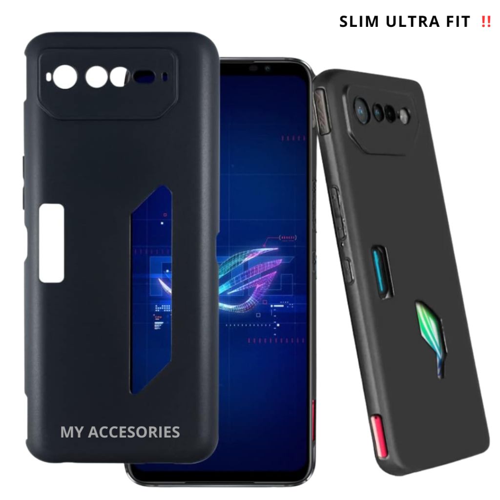 New's [PREMIUM] Softcase THIN Full BLACK ASUS ROG Phone 8 7 6 ROG 3 2 ROG 5  Silicone TPU Flexible M