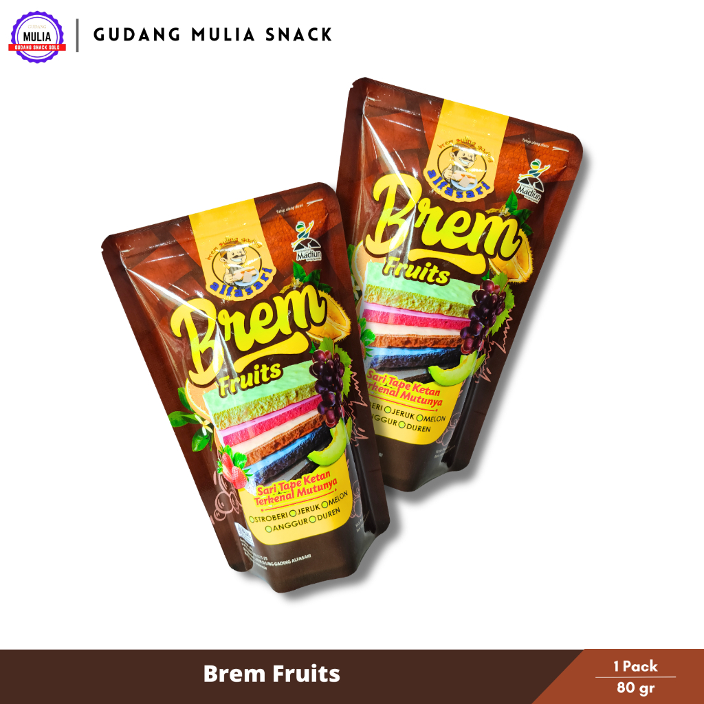 

ALFASARI Brem Fruits | Brem Rasa Buah Stroberi Jeruk Melon Anggur Durian