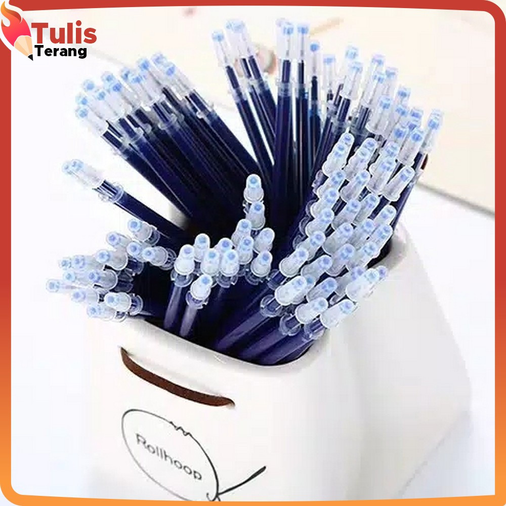 

Tinta Pulpen Pena Gel Refill 0.5MM / Alat Tulis Refill Tinta Gel Isi Ulang Tulis Terang A6