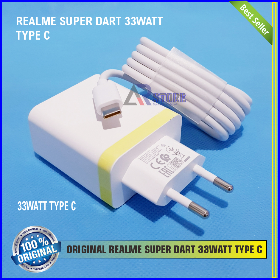 Charger CASSAN REALME 33Watt Original Super Dart VOOC USB Type C AR
