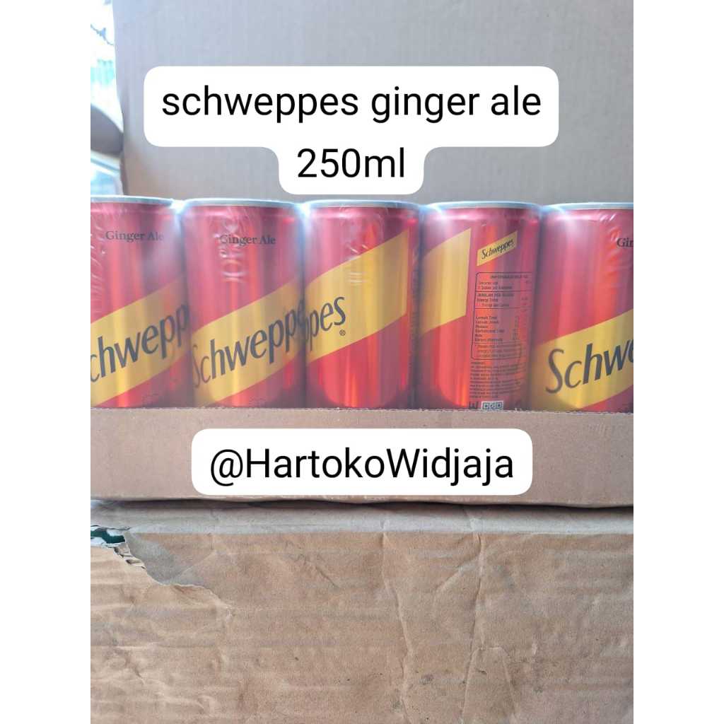 

SCHWEPPES GINGER ALE JAHE 250ML 1 DUS ISI 24 KALENG