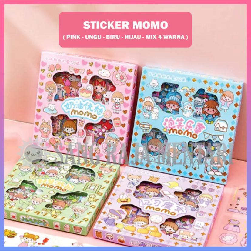 

Sticker Momo Waterproof Dapat Box isi 100 Lembar Stiker