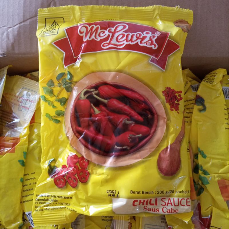 

Mc Lewis Chili Sauce Saus Cabe Sachet isi 25