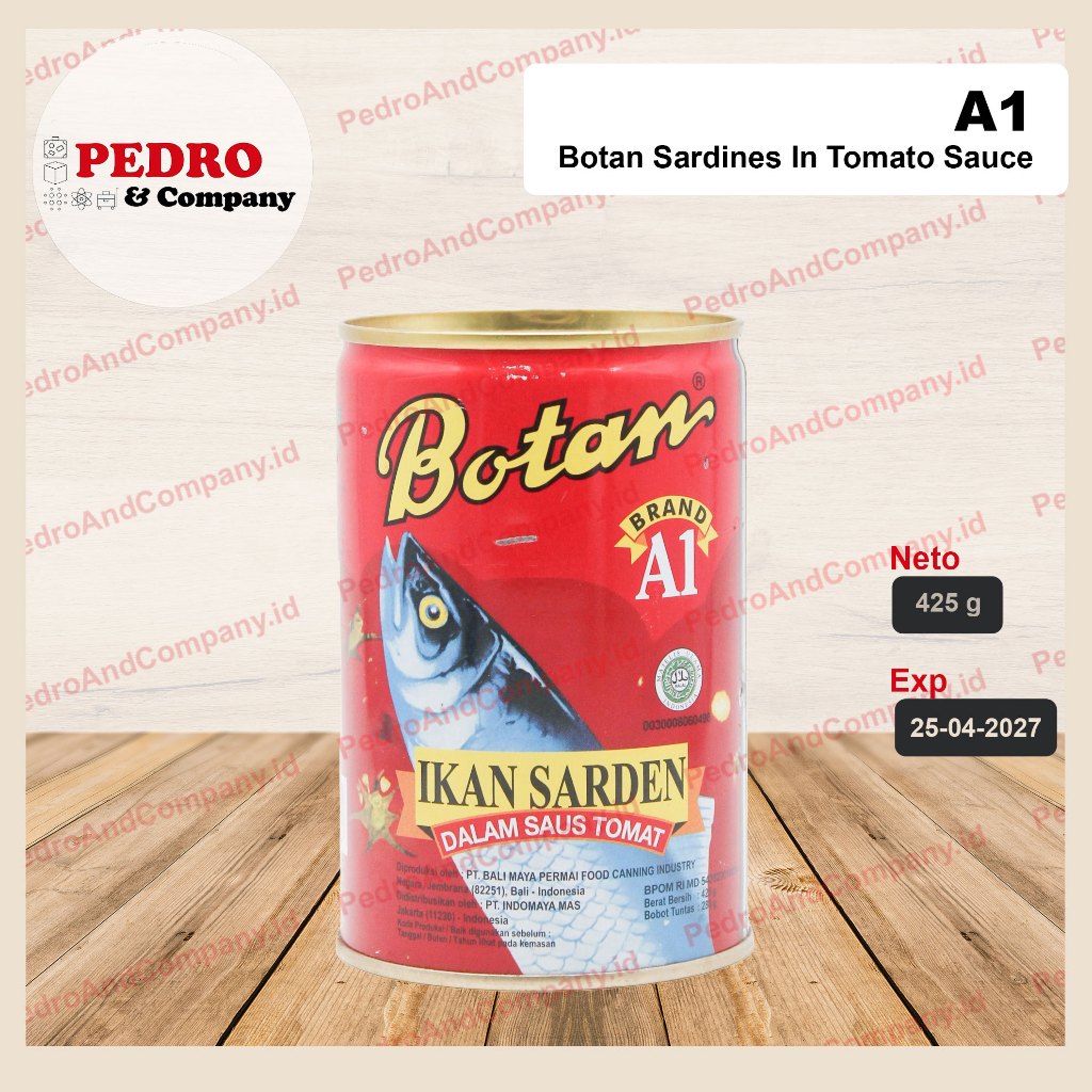 

Botan - Ikan sarden dalam saos tomat/ sardines in tomato sauce (425 gr) - ikan kaleng