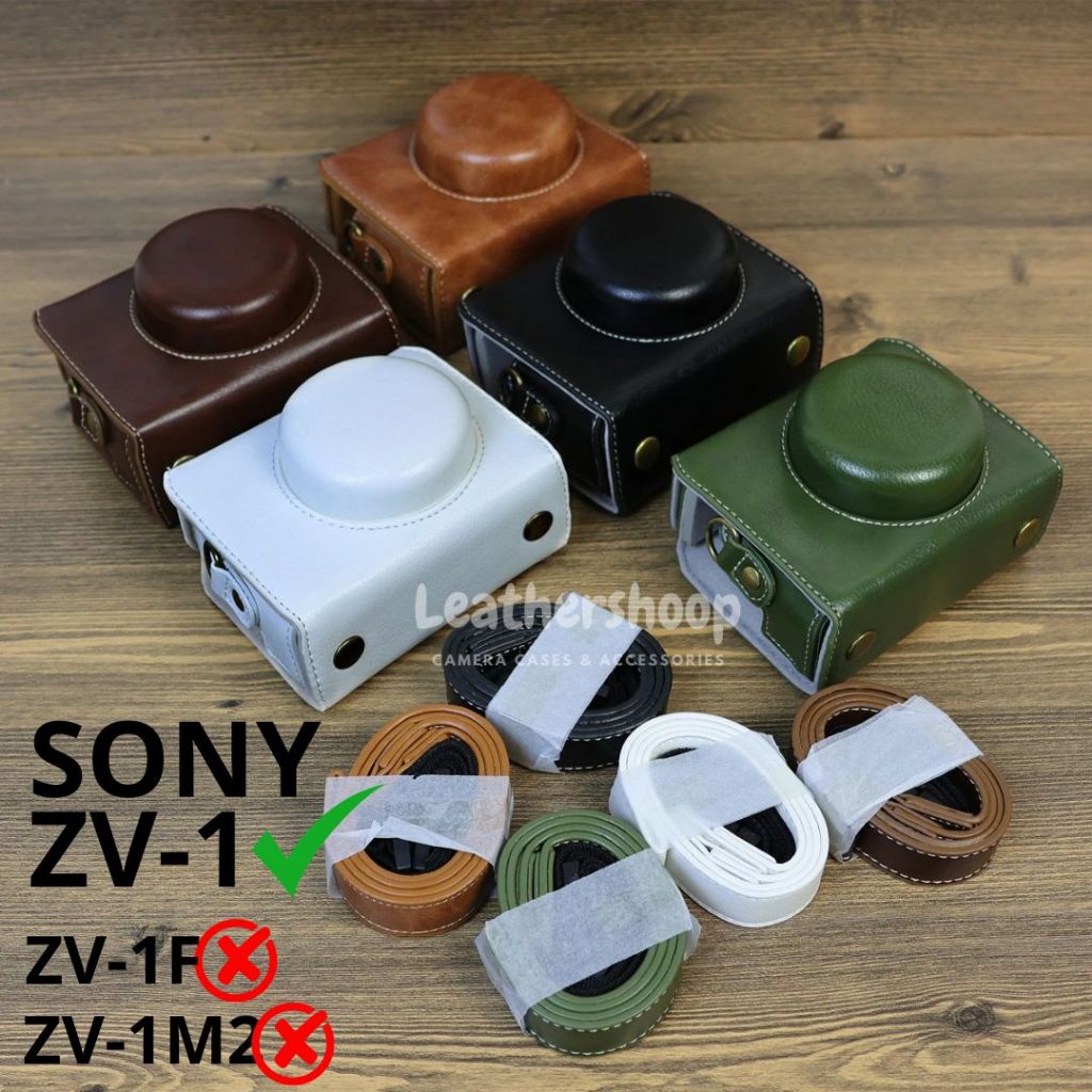 8wertilan - leather case sony zv1 zv-1 sarung kulit tas kamera compact