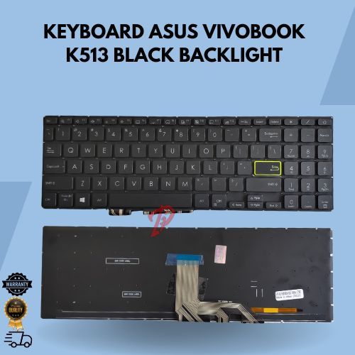 Keyboard Asus Vivobook X513 K513 M513 K513E K513EA K513M Black Backlight